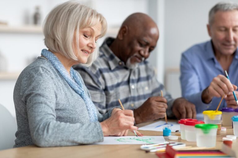Carrollton Gardens | Seniors painting