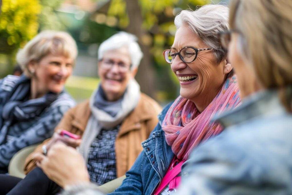 Carrollton Gardens | Friends Senior Care Center | Happy Senior Citizen Friends