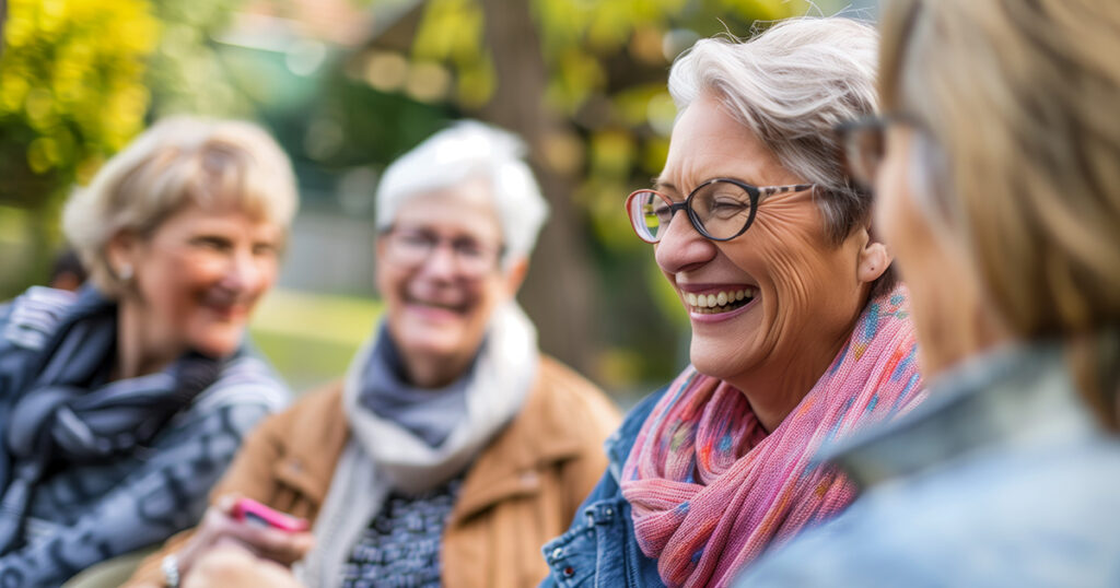 Carrollton Gardens | Friends Senior Care Center | Happy Senior Citizen Friends